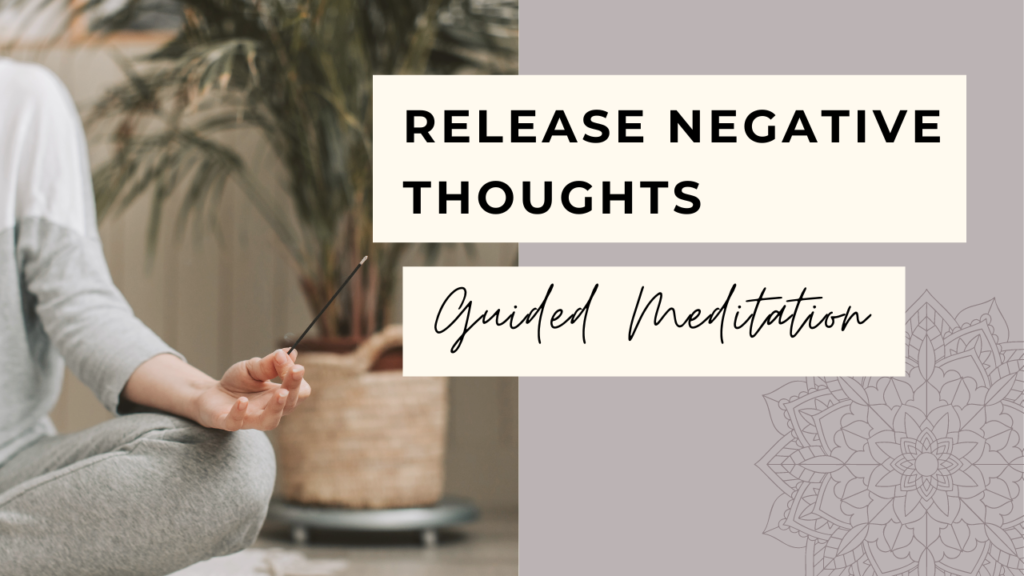 Release negative thoughts meditation cover
